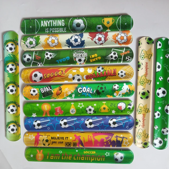 90 PC Gadget Compleanno Calcio Per Bambini - Set Regalo Con Fischietto, Tatuaggi E Sacchetti - Foto 2