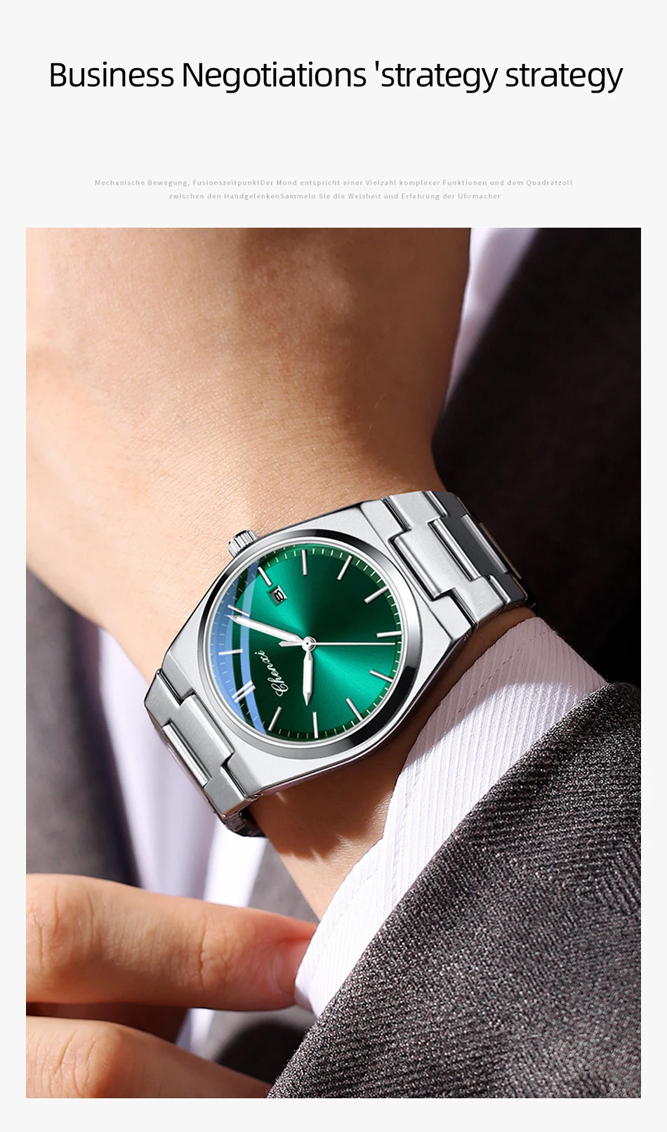 CHENXI Luxus Mann Uhr Business Casual Wasserdicht Leucht Datum Quarz Uhren Edelstahl männer Armbanduhr Hohe Qualität – Detail 6