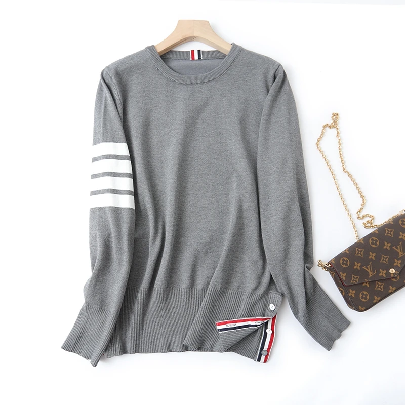 Men Sweater Winter Men's Clothing Tb Men's Long Sleeve Tb Sweater