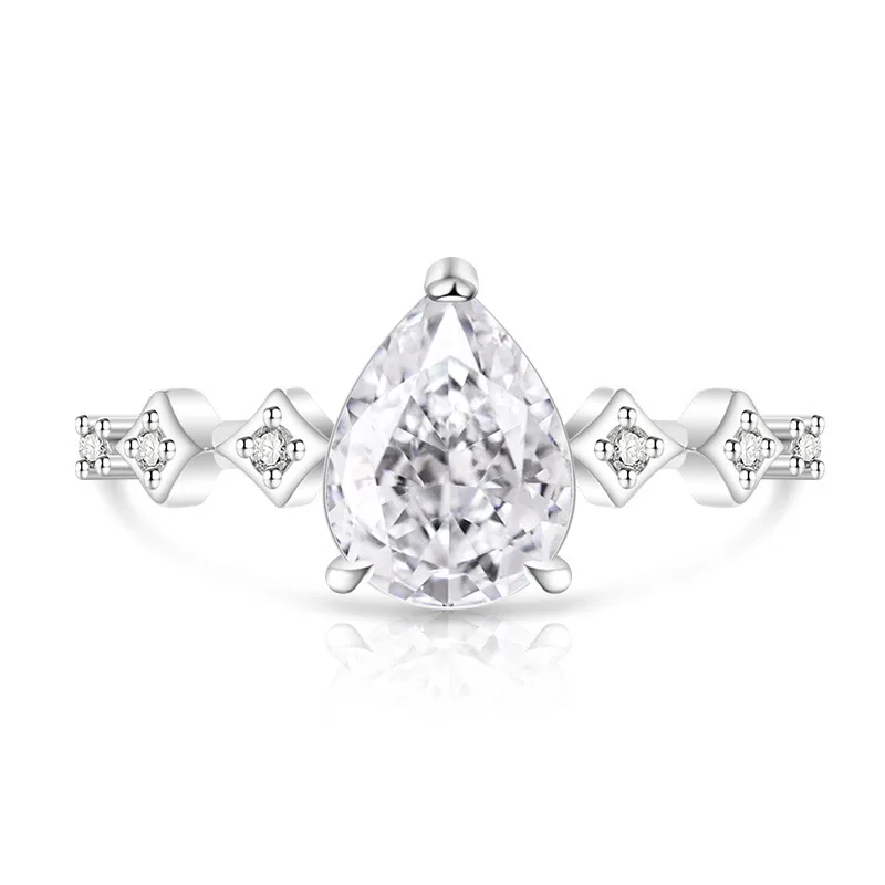 Elegant Adjustable 925 Silver Gemstone Ring for Women – Perfect for Any Occasion
