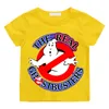 Summer Boys/Girls 4-14t Cartoon Cotton Funny Ghostbusters Game Print Cartoon Short Sleeve Children T-Shirt Animation Costumes 4