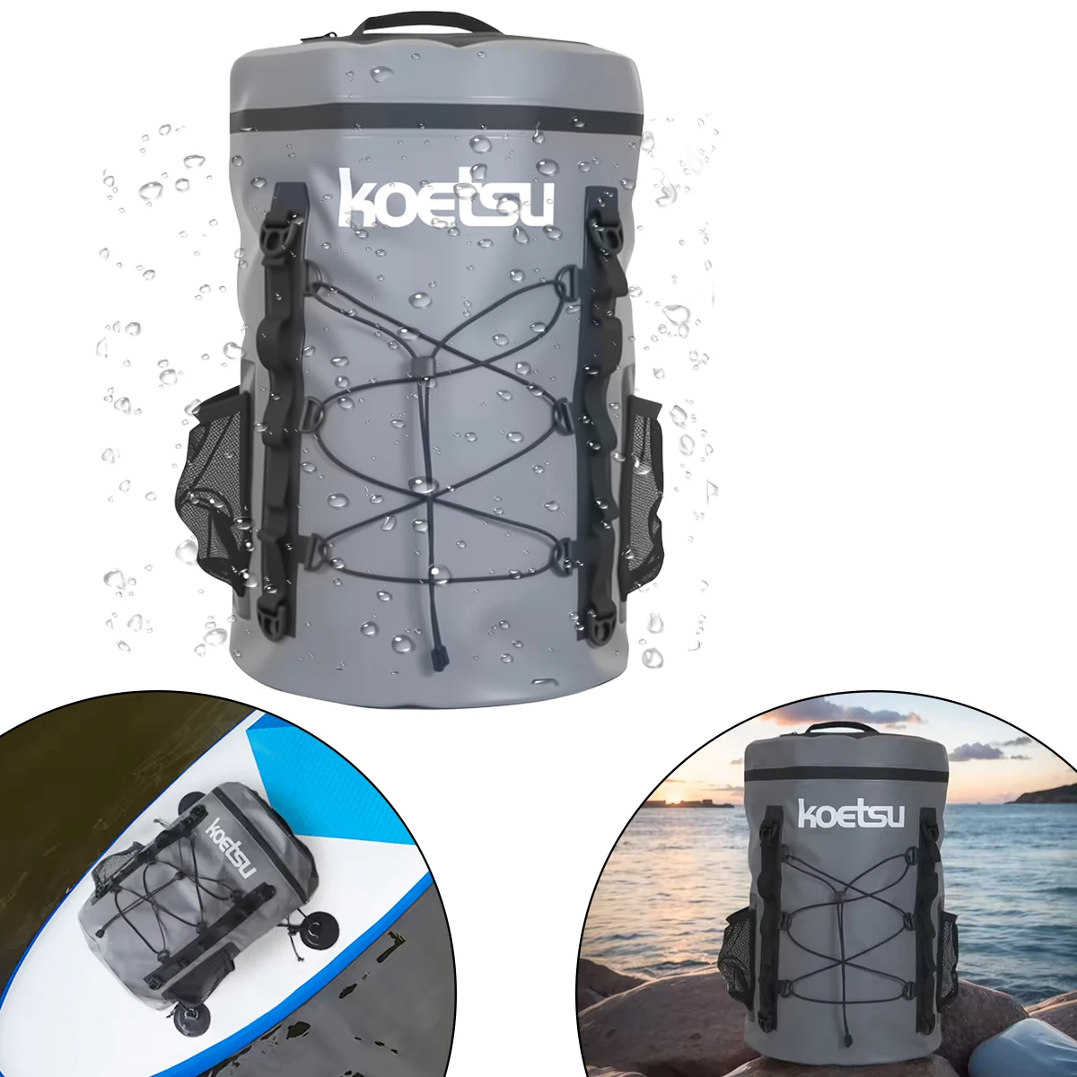 Waterproof 40L Paddle Board Storage Bag for Secure and Convenient Gear Organization