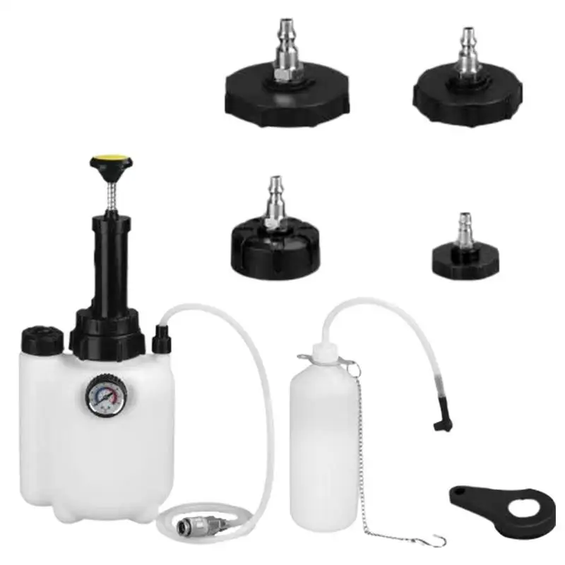 3L Car Manual Brake Fluid Bleeder Kit Vacuum Brake Pressure Fluid Pump Professional Brake Flush Machine Pneumatic Brake Bleeder
