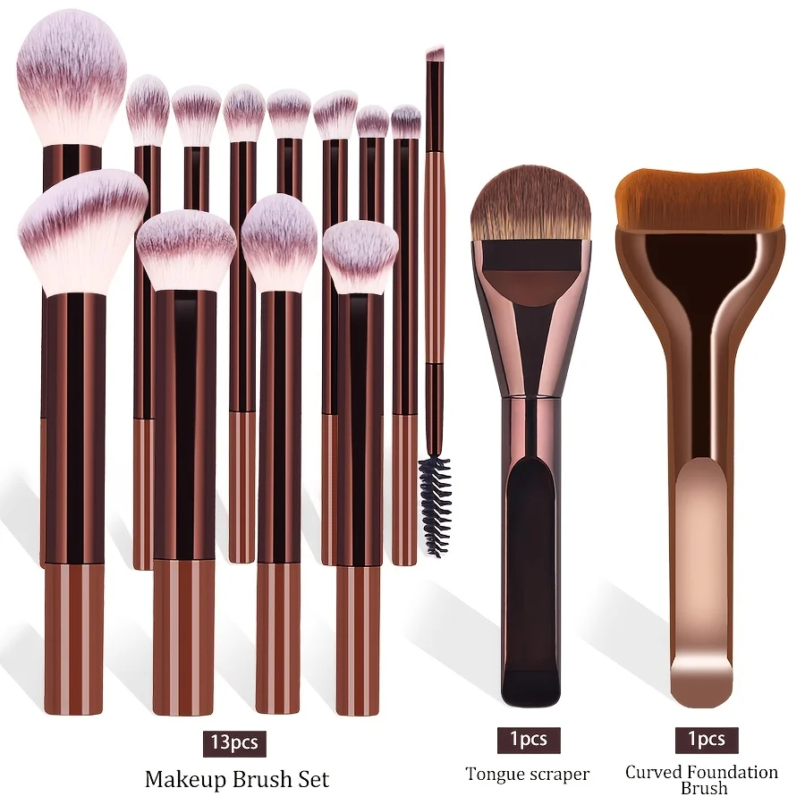 15-Piece Professional Makeup Brush Set