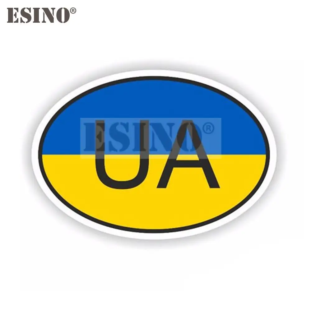 

Car Styling Ukraine National Flag Country Code Decorative Car Accessory Creative PVC Waterproof Sticker Whole Body Decal