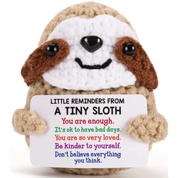 Uplifting Knitted Creatures: Joyful Gifts for Encouragement and Positivity (Sloths)
