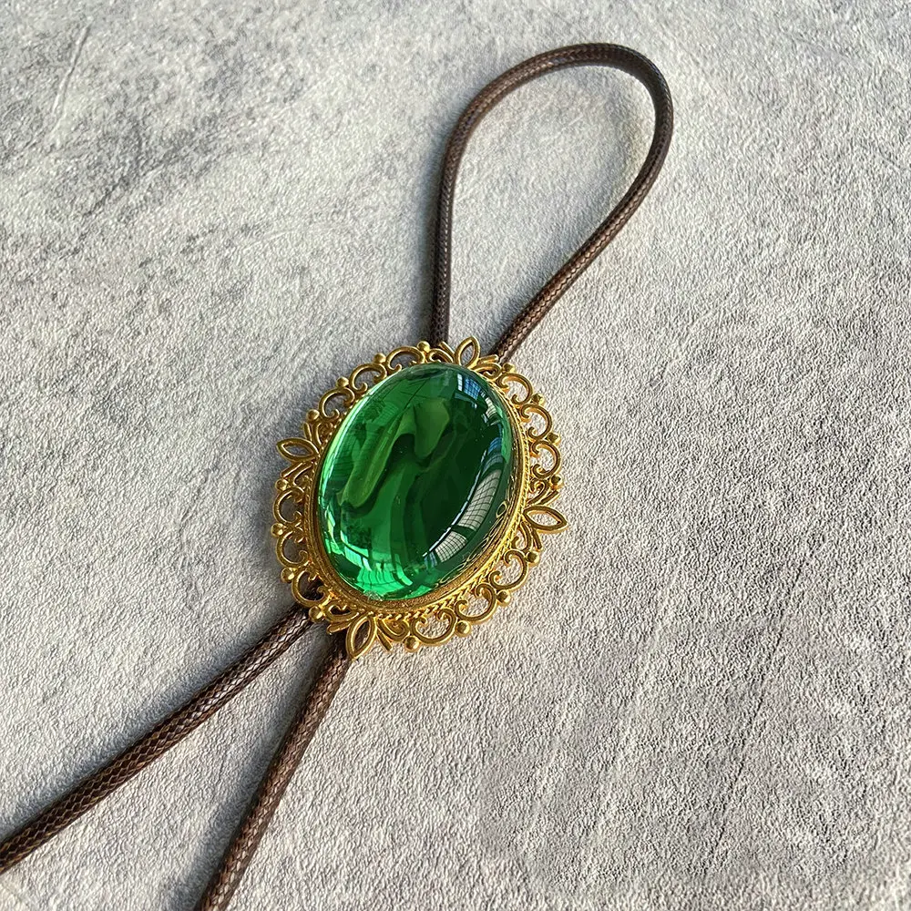 STANG Collana Cosplay Violet Evergarden – Ciondolo In Pietra Verde Con Corda, Accessorio Fan In Sacchetto Regalo