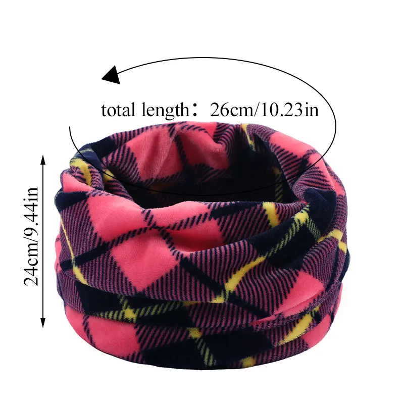 Unisex Winter Soft Fleece Scarf Warm Winter Ring Scarf Women Men Full Face Mask Snood Neck Scarves 2023 New Thick Muffler