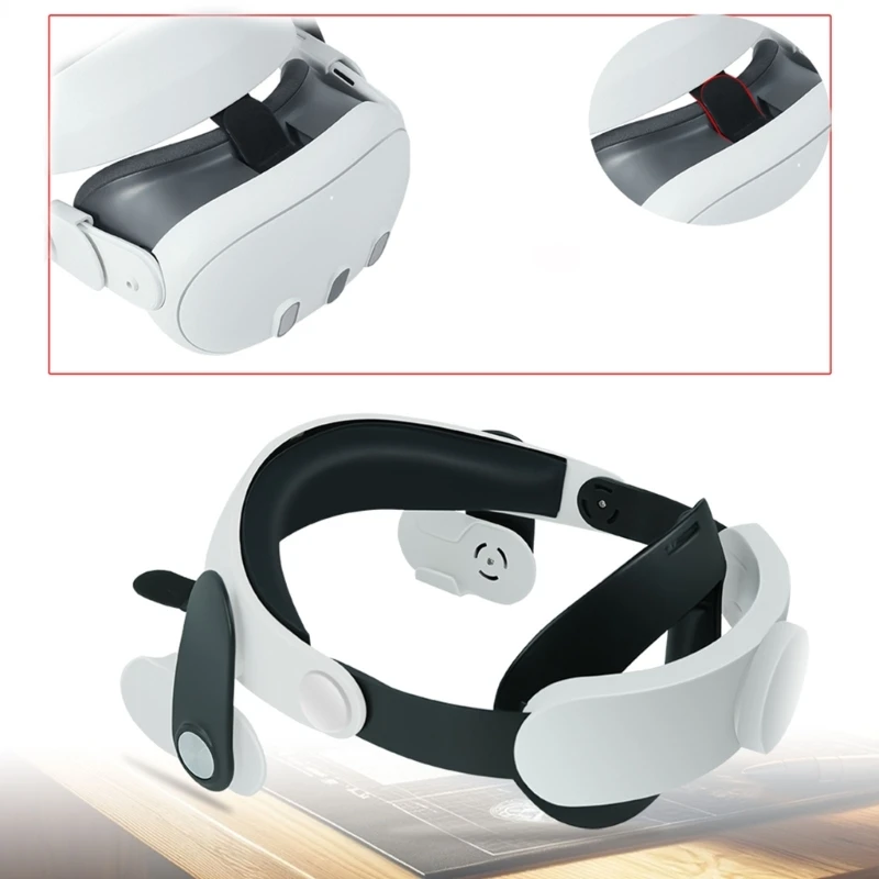 

Ремешок для головы для наушников Meta Quest 3 VR, регулируемый сменный ремешок для головы, улучшенная поддержка и снижение давления головы