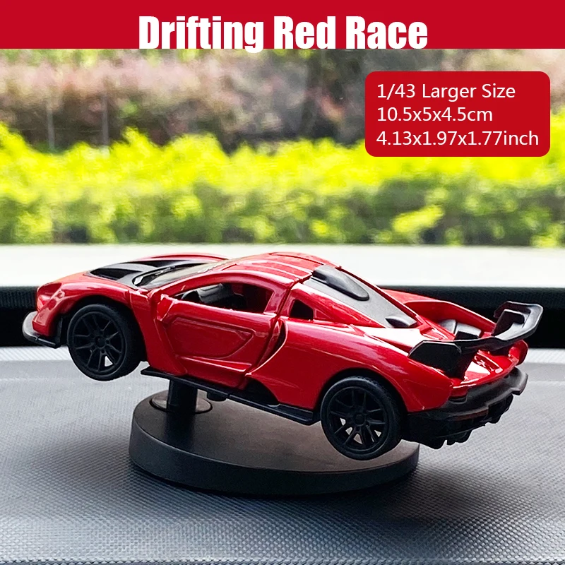 Larger Drifting Race Car Ornaments - Cool and Fun Dashboard Decorations