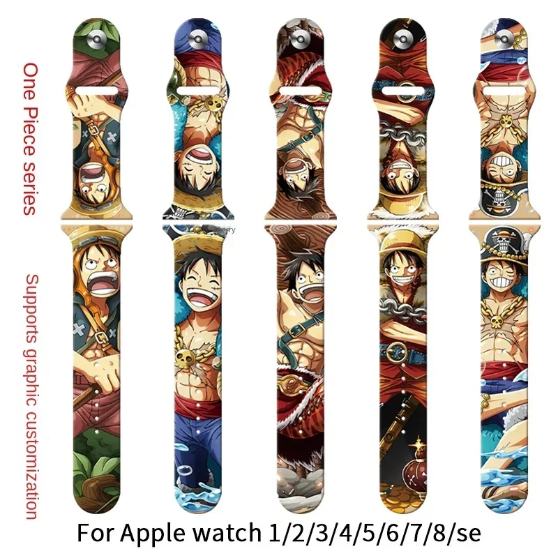 One Piece Luffy Band for Apple Watch 42mm 44mm 45mm 49mm