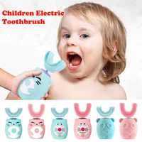 Sonic Child Electric Toothbrush Cleaning Silicone Children 360 Degrees Automatic USB Rechargeable Smart Kids U Shape Toothbrush 1