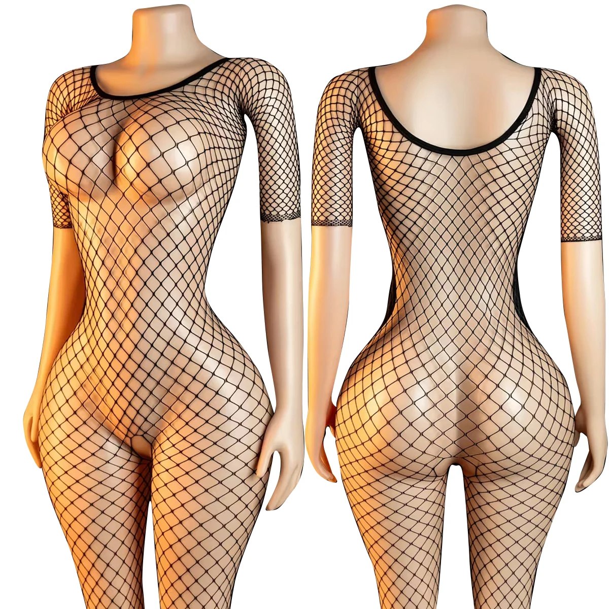 One Piece Hot Fishnet Bodystockings For Women Black Hollow Erotic Sexy Lingerie Sex Costumes Chemises Pornographic Mesh Bodysuit