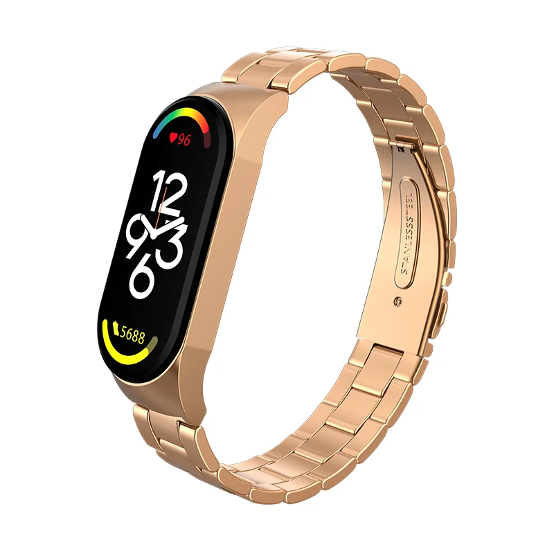

Strap for Xiaomi Band 7 6 5 4 3 Bracelet Wristband Accessories Stainless Steel Metal