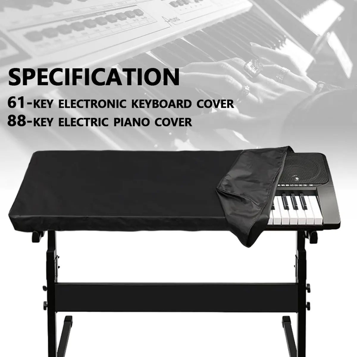 61/88 Key Electronic Piano Cover Dustproof Waterproof Foldable Keyboard Storage Bag