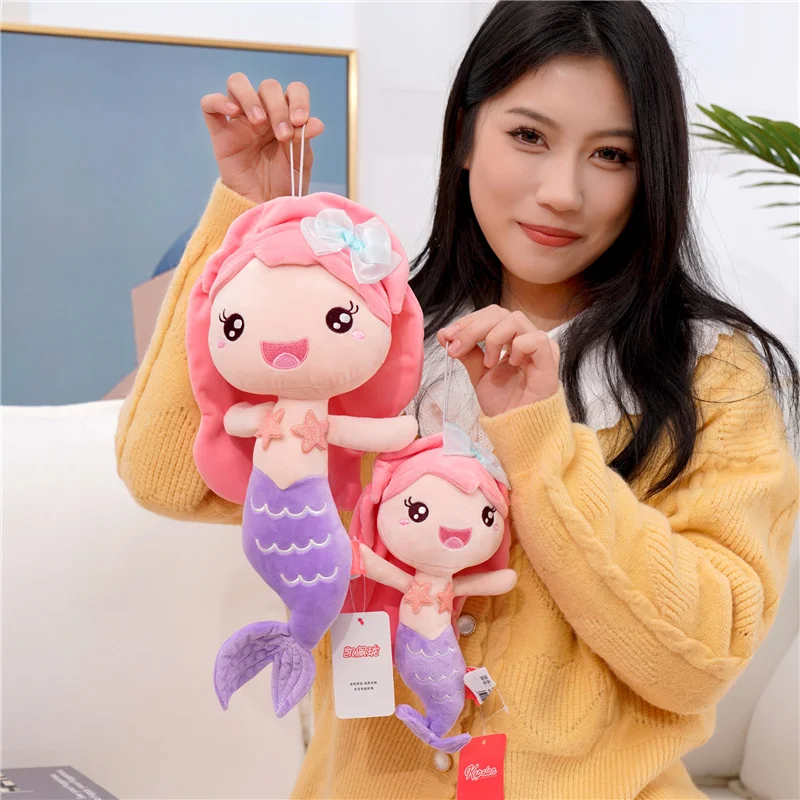 Quality Stuffed Doll Princess Style Mermaid Plush Dolls Best Gift Toys for Kids Girls Home Decor Birthday Present For Children images - 6