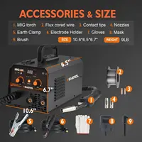 FEMEROL 2 In 1 MIG Welding Machine 130A Portable Gasless Stick ARC MIG Welder 110A IGBT Synergic Flux Core MIG Welder 6