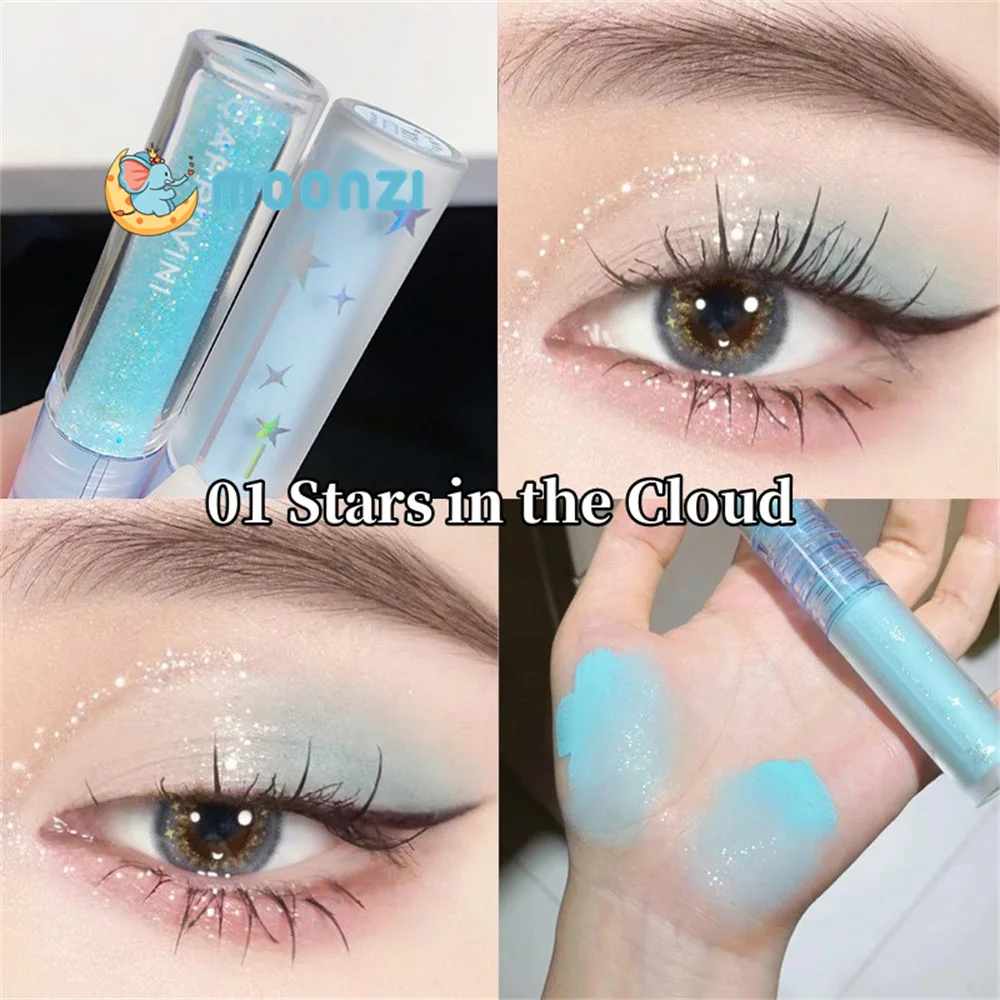 

Glitter Highlighter Liquid Eye Shadow Eyeliner Durable Waterproof Gold Shimmer And Shine Eye Silkworm Pencil Makeup Beauty Tool