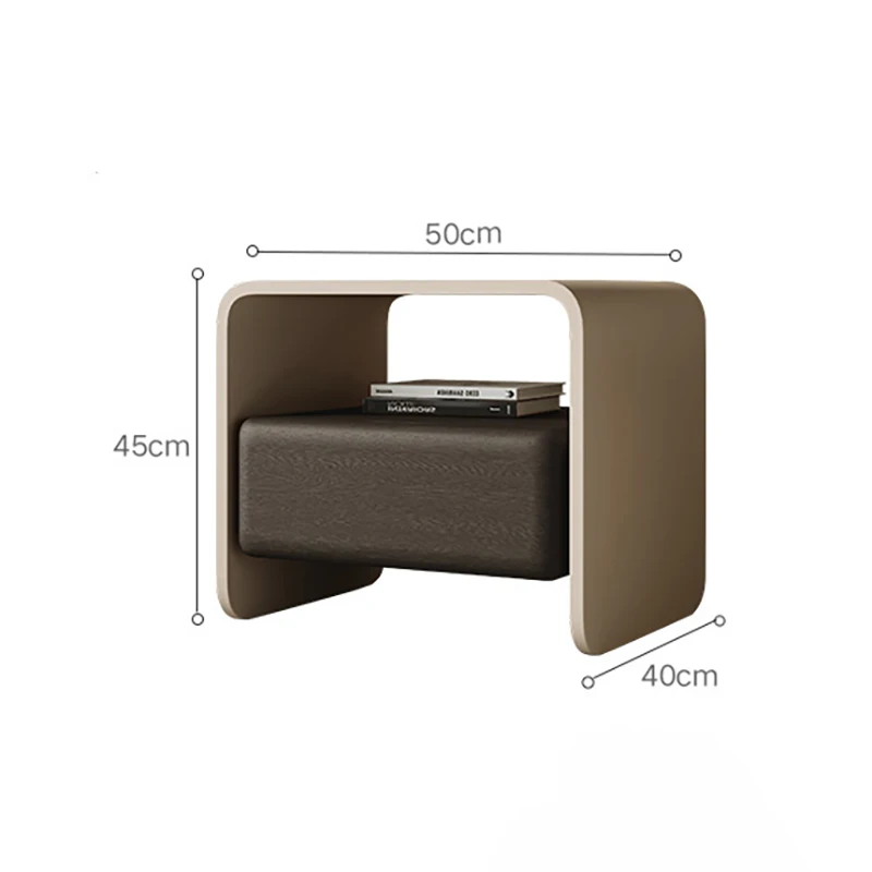 Nordic Luxury Night Table Aesthetic Trendy Storage Design Nightstand Unique Glamour Mesas Noches Dormitorio Bedroom Furniture