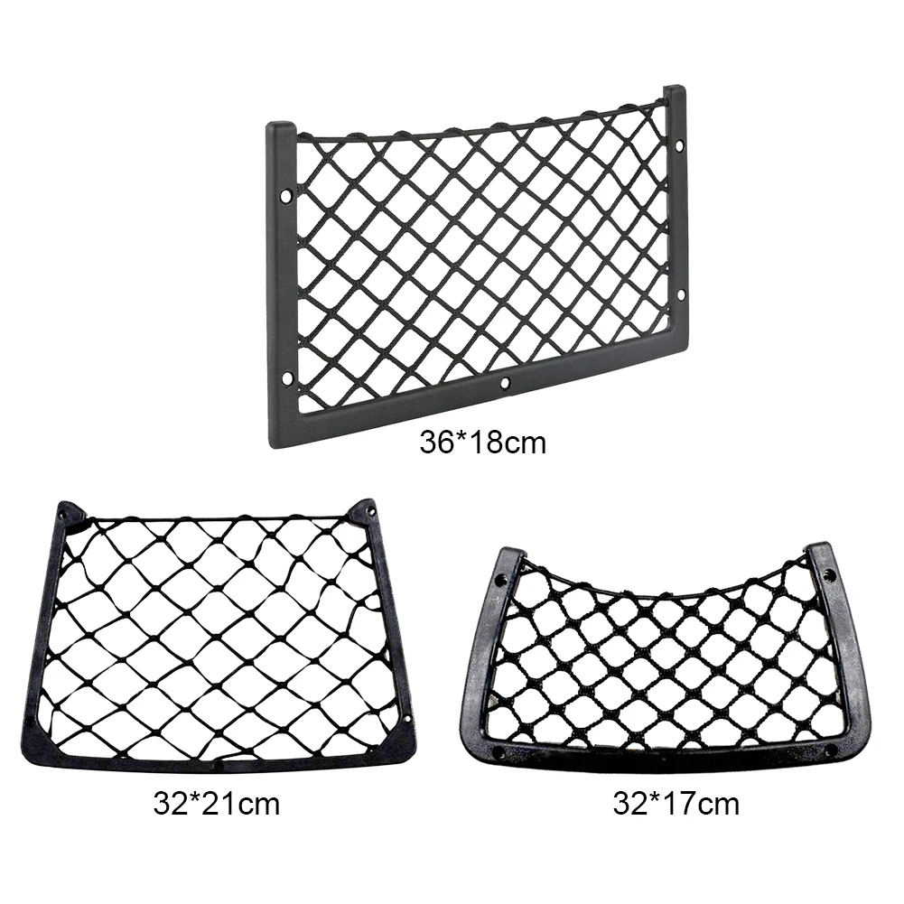 Car Seat Back Organizer Elastic Cargo Storage Shelf Car Mesh Pocket Driver Storage Netting Pouch for RV Truck Lorry Coach Camper