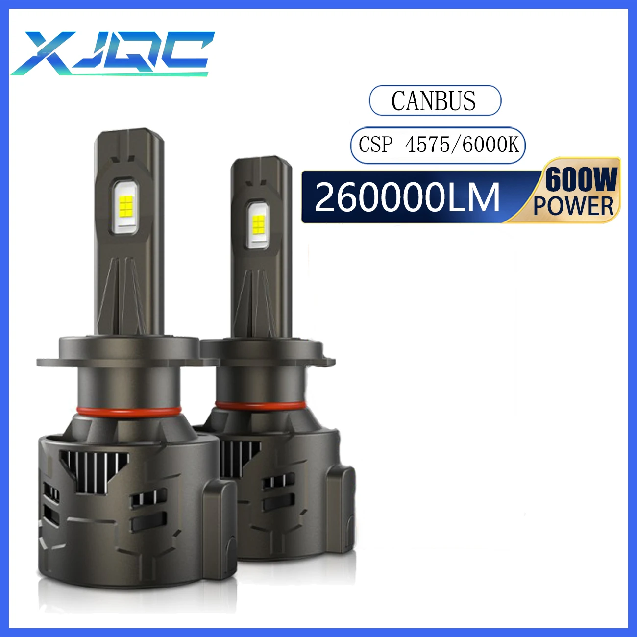 

XJQC 260000LM 600W H4 H7 H3 9005 9006 9012 LED Canbus Bulbs H1 H8 H11 Ultra Bright High Concentrat Car Headlights Auto Parts