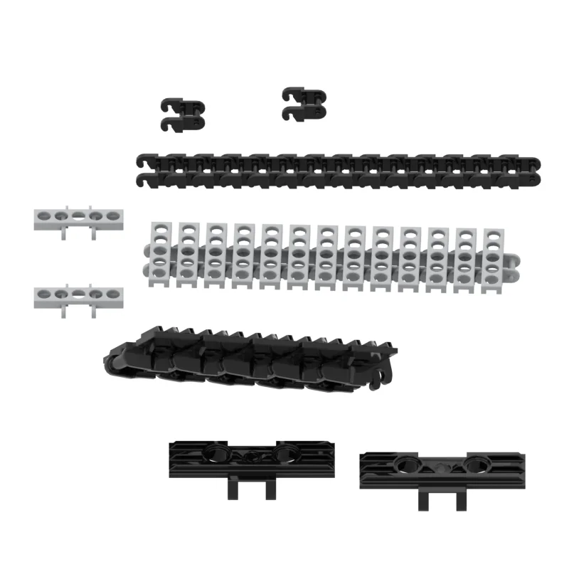 

1pcs MOC Brick Parts 88323 57518 track technology parts chain 3873 15379 3711 14696 Wheels truck car gear MOC