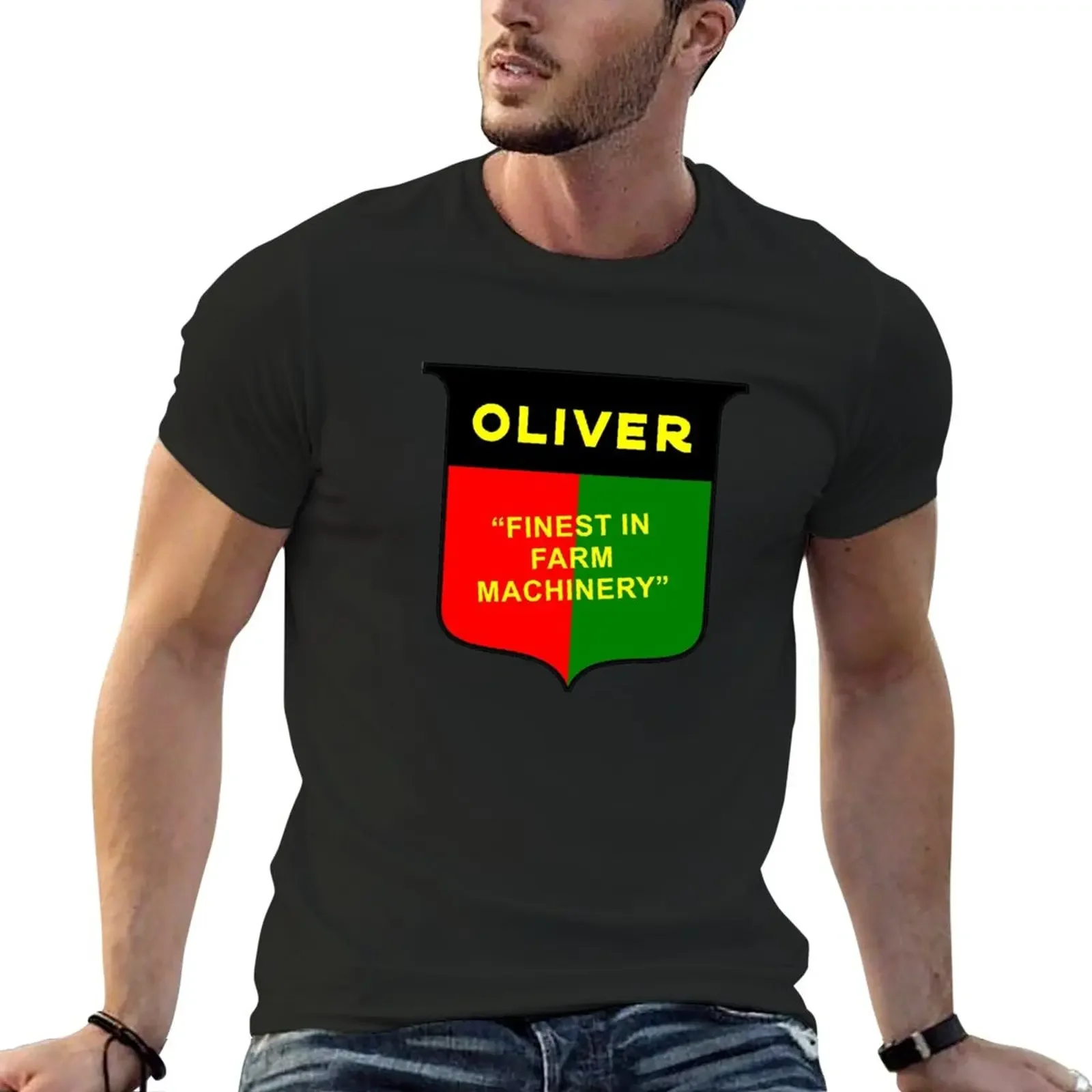 

Oliver Tractor T-Shirt quick drying customizeds blanks fruit of the loom mens t shirts