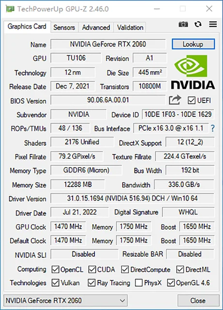 MLLSE RTX 2060 12G Gaming Graphics Card GDDR6 192bit PCI Express 3.0x16 NVIDIA GeForce GPU rtx2060 12g game Placa de vídeo 6