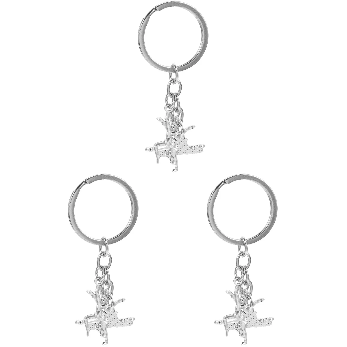 

3 Count Gymnastics Keychain Chrismas Gift Accessories Xmas Backpack Party Favors Alloy Bag Pendant