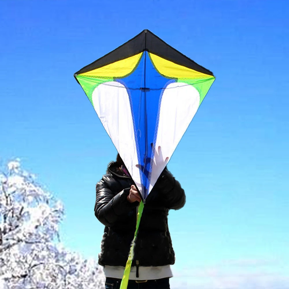 Single Line Kite with Long Tail Colorful Flight Kite Easy To Fly Primary Stunt Kite Enhance Coordination for Boys Girls