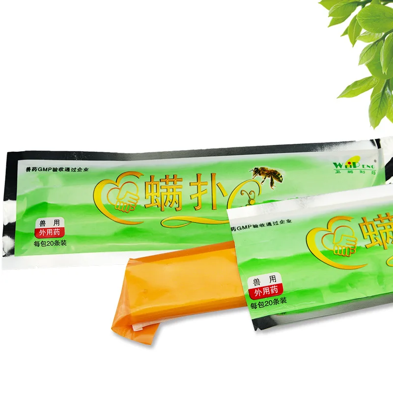 Beekeeping Equipment Fluvalinate Strip Bee Drugs Supplies Varroa Mite Killer Honeybee Medicine Apiculture Medical Products