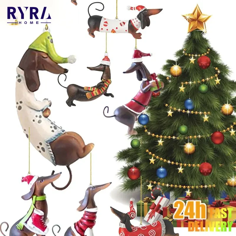 

Cute Dog Car Hanging Home Tree Pendant Halloween Christmas Tree Pendant Home Decoration Window Backpack Ornament Car Ornament