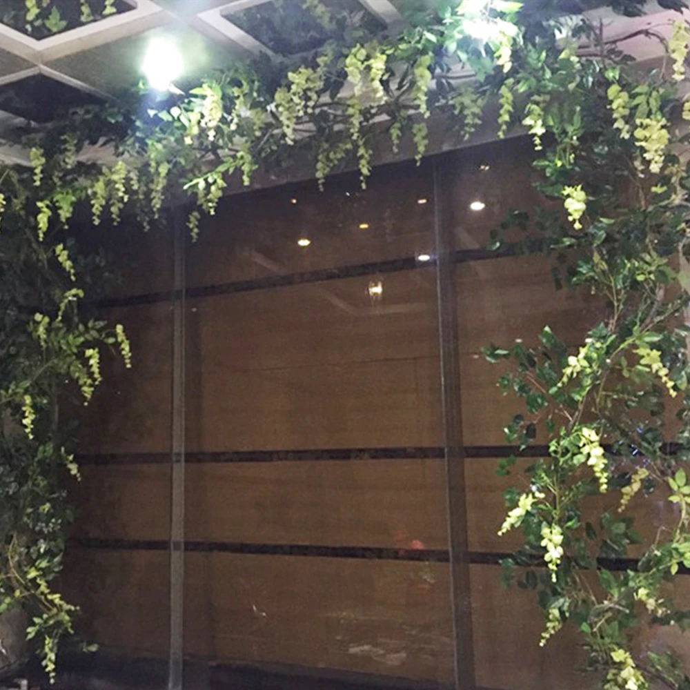 2 Stücke Künstliche Glyzinienranke 7ft Kunstblumen Seidentuch Glyzinien Girlande Hochzeit Party Backbro Hintergrund Wandbehang Blume – Detail 5
