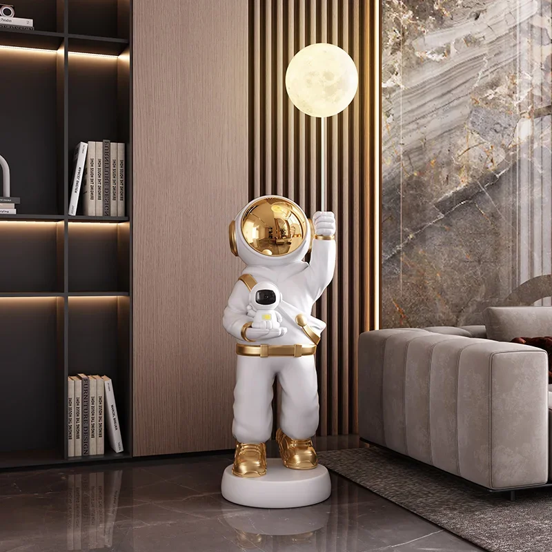 Living Room Decorations,Large Piggy Bank, Astronaut Ornaments, Moon Lamp That Can Emit Light,Starry Sky Projection,Birthday Gift 3