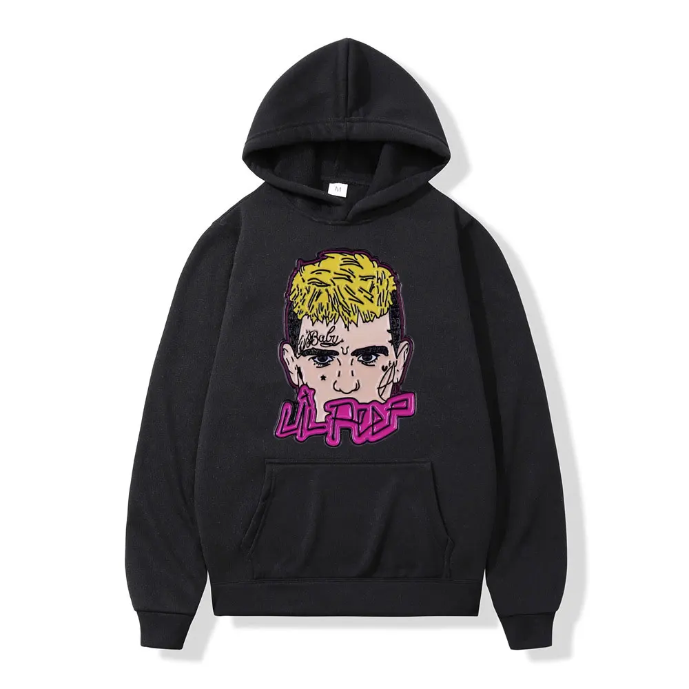 

Rapper Lil Peep Cartoon Graphic Hoodie Men Women High Quality Fashion Oversized Pullovers Street Trend Hip Hop Hooded Sweatshirt