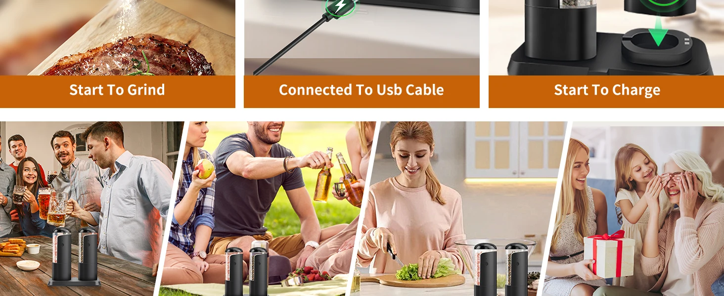 Electric Salt and Pepper Grinder