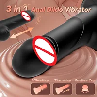 Prostata-Massagegerät, Vibrator, Buttplug, Analdildo, männliches Sexspielzeug für Männer mit 10 Vibrationen, stoßendes Erwachsenenspielzeug für Frauen, Paare, schwul 4