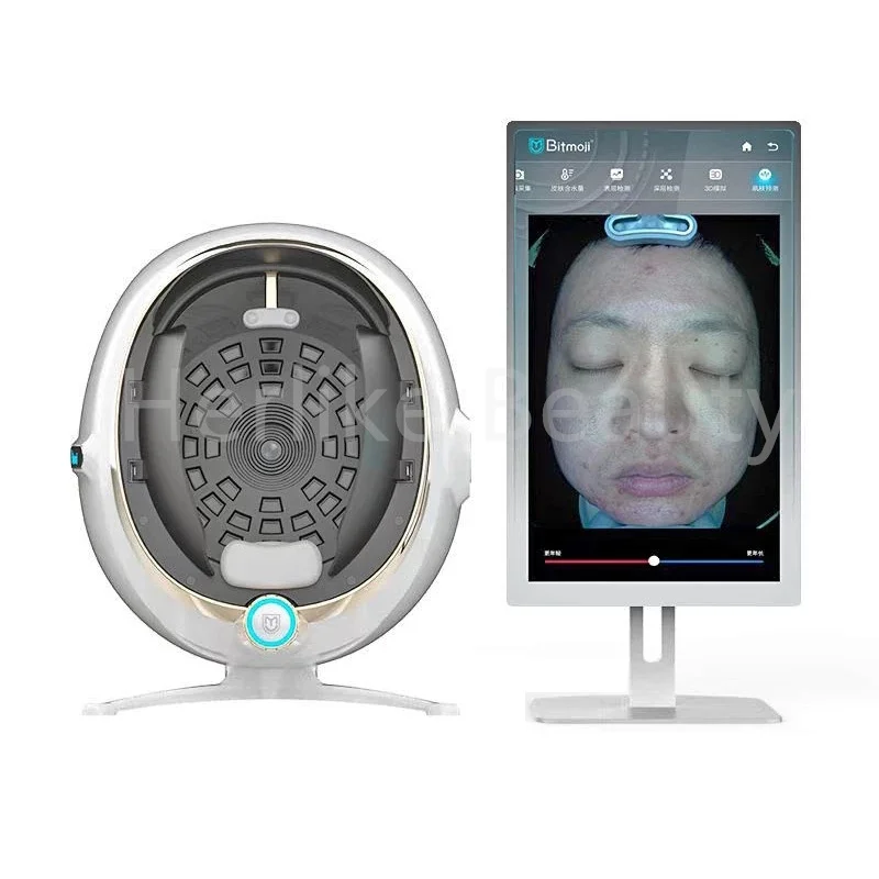 NEWEST AI Intelligent Skin Analyzer Face Scnner Machine 3D Magic Mirror Digital Image Skin Detector  Facial Analysis For Beauty newest pqwt m200 automatic mapping ground mobile water detector deep 200m