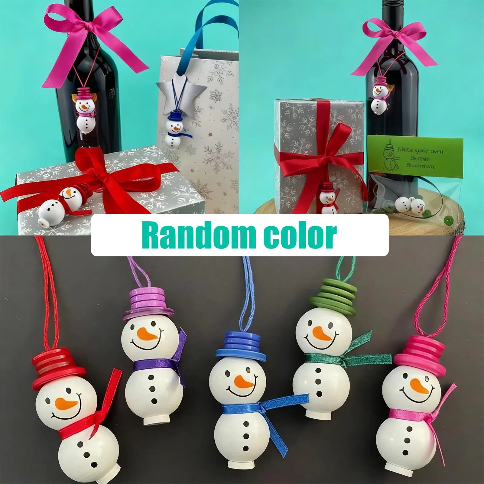 Christmas Buttons DIY Christmas Tree Snowman Ornament Kit Hanging Xmas Decoration for Kids Stocking Filler Home Window