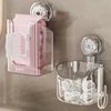 Bathroom Wet Wipes Holder, Refillable and Hygienic, Convenient Wall Mount with Adhesive Pads, Clear Designs K2WE 5