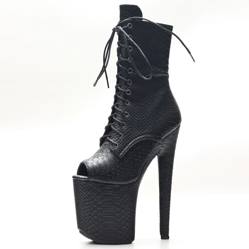 Gothic Fetish Pole Dancer Ankle Boots women high heeled boots,ankle boots