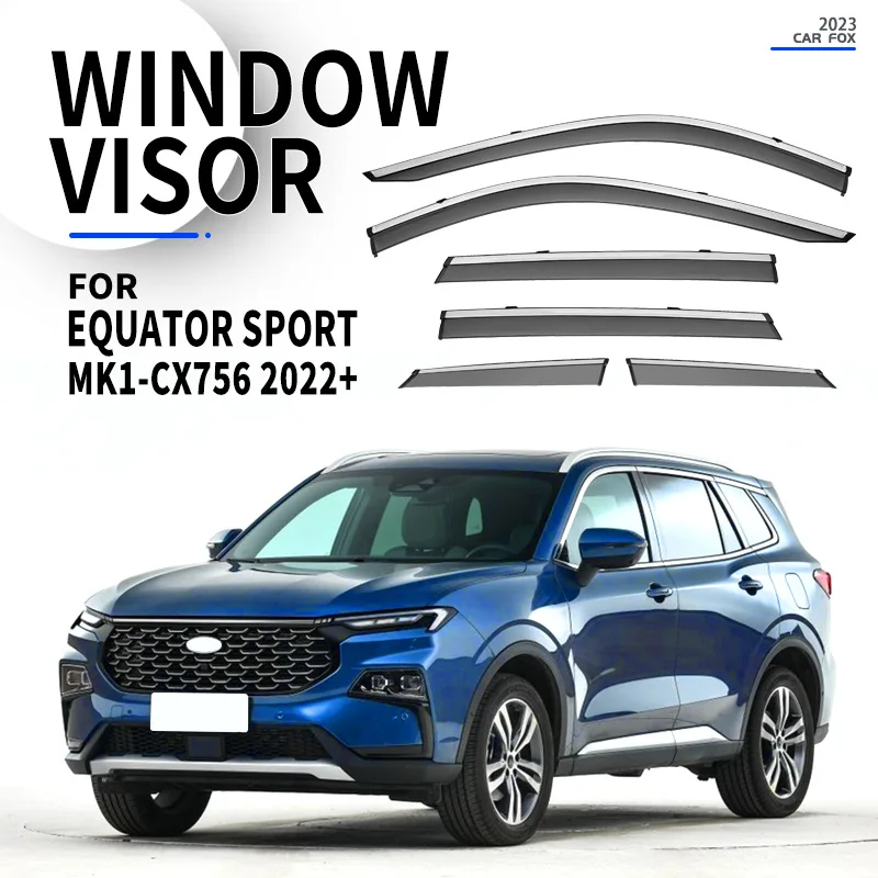 

For EQUATOR Sport Window Visor Weather Shield Side Window Deflector Car Windshield Weather Shield Car Accessories