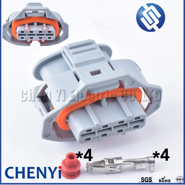 4Pin Auto Zündspulen Stecker Kabelbaum Auto Wasserdichte Elektronische Grau  Stecker Mit Kabel 30728019 1928404993 0 221 604 010 - AliExpress