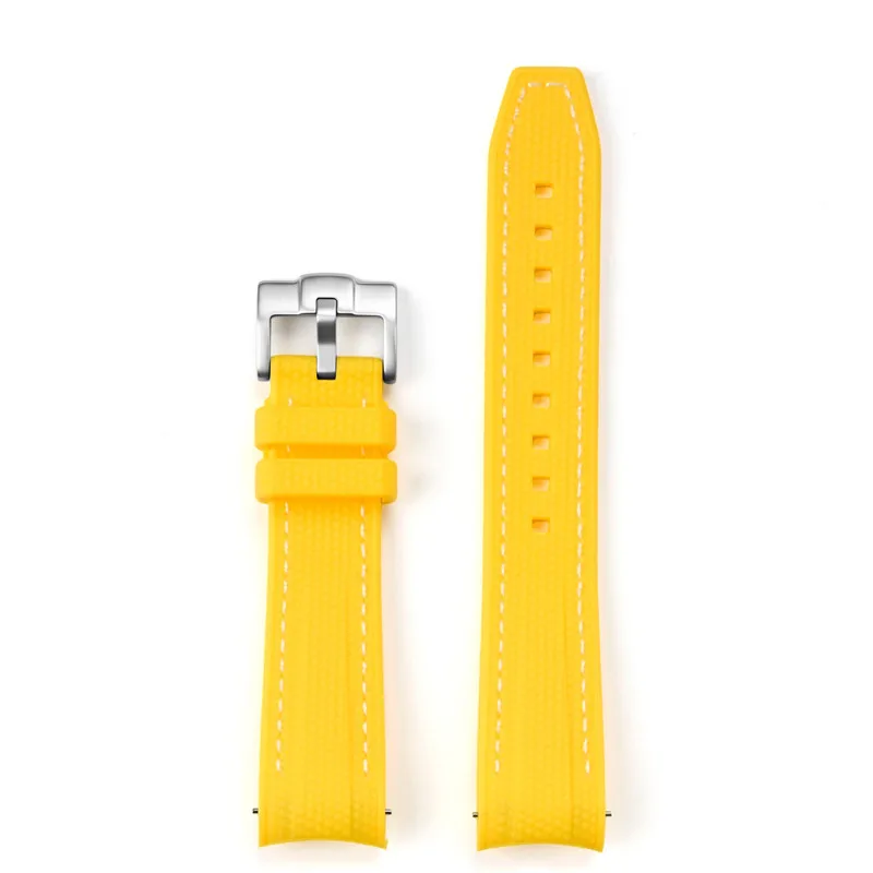 Sport Waterproof Liquid Silicone Watch Strap, Quick Release 20mm Band