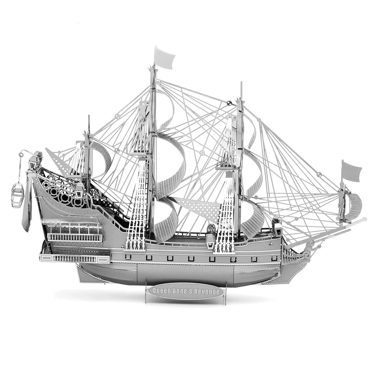DIY 3D Metal Military ship Puzzle Black Pearl May Flower Destroyer Titanic Ship Assemble Model Jigsaw Kids Toys 3