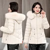 Winter 2024 New Down Jacket Women Parkas Fashion High-Quality Warm Cotton Padded Coat Ladies Short Overcoat Hooded Overwear Tops 2