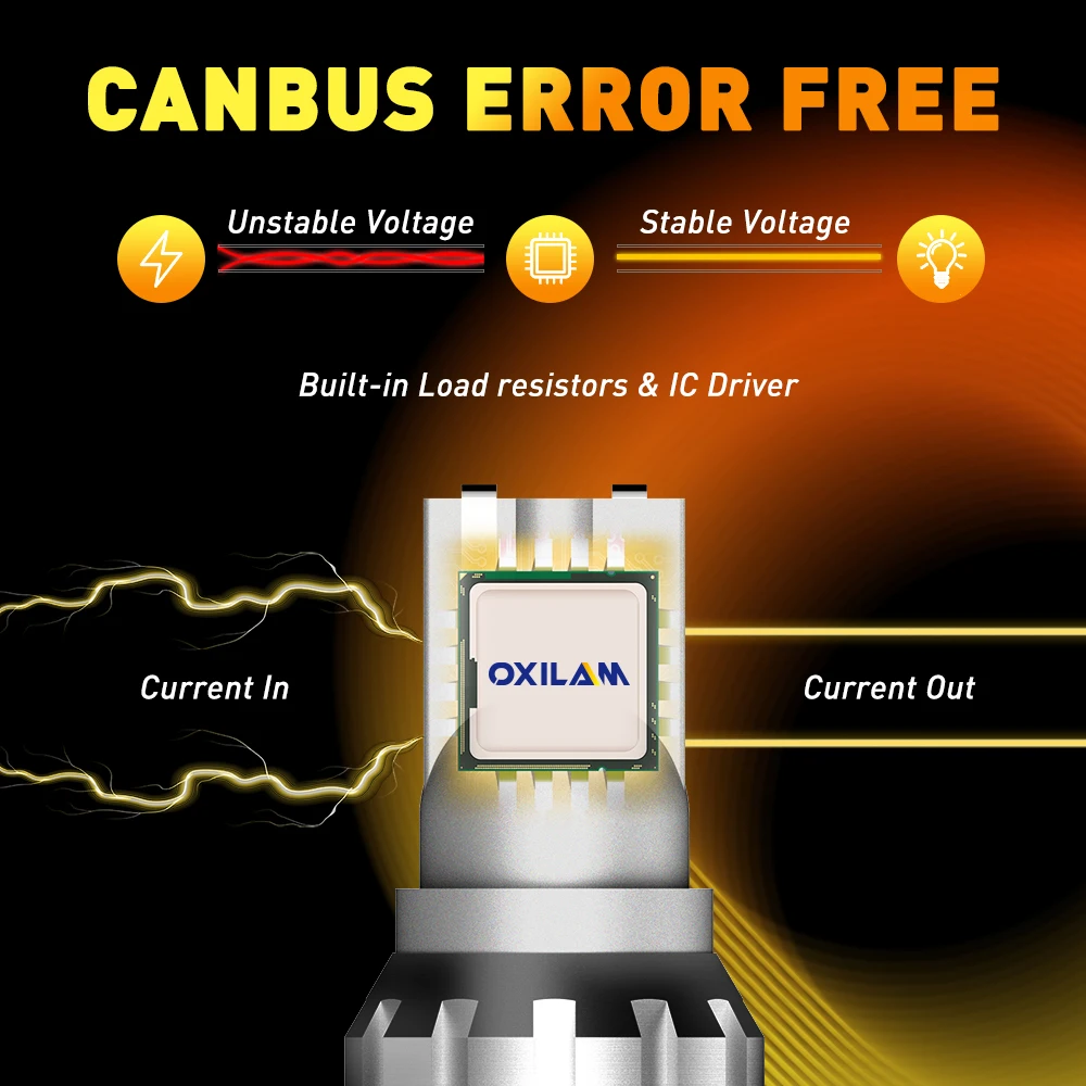OXILAM-T15 LED Canbus W16W    , 912 921 LED    12V 6500K 1200LM 5W  T16 360, 2 