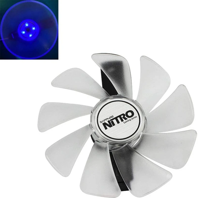 dc 12v Cooler Cpu Ventilador Substituir para Safira Radeon Nitro Rx470 Rx480 Rx570 4g rx 580 8gb Placa de Vídeo Gráfica Novo 95 mm Cf1015h12d - Imagem 4
