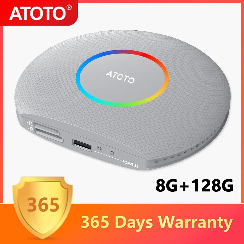 ATOTO Wireless Apple Carplay Adapter Car Android System AI