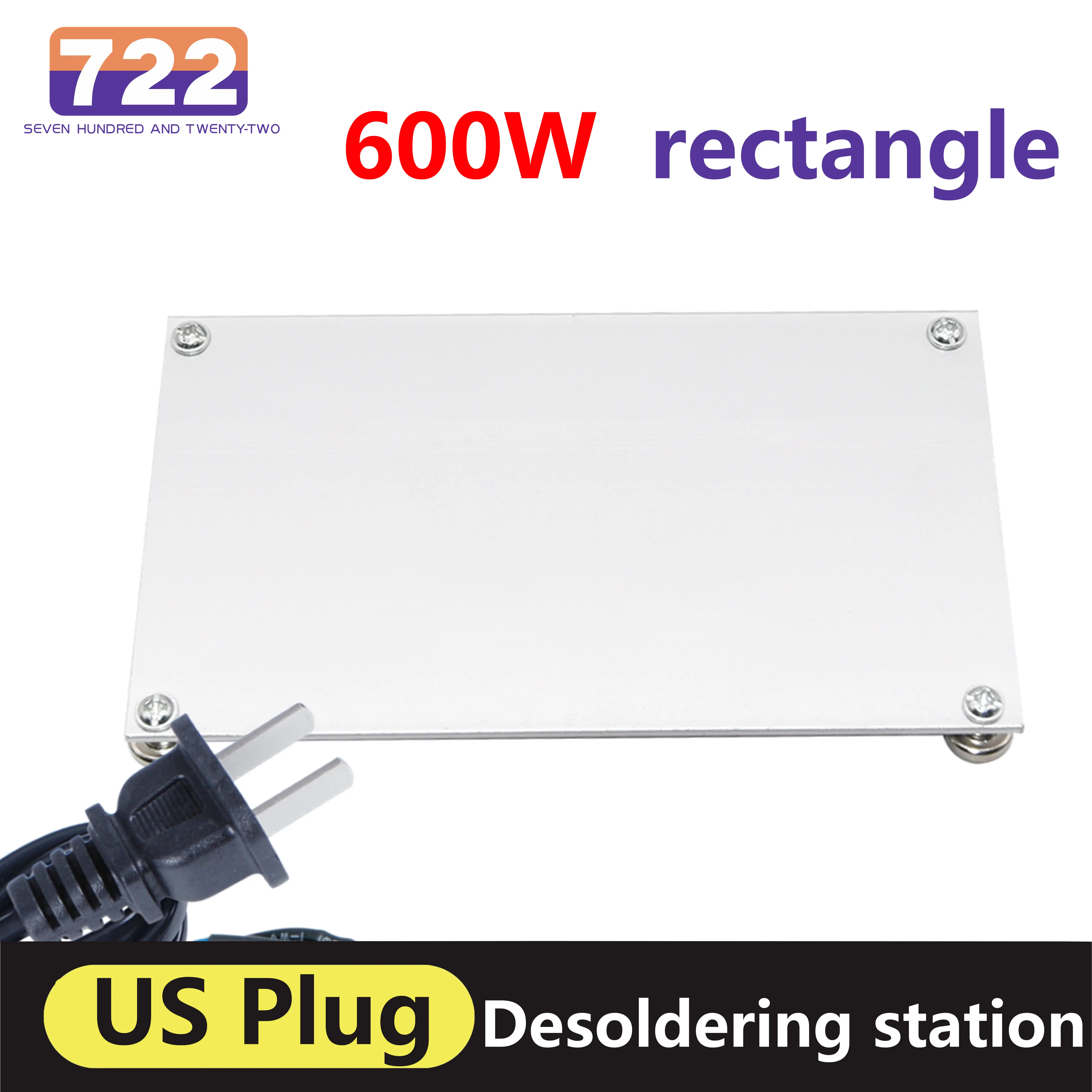 LED Remover Heating plate Soldering Station Remover Chip Demolition Welding Rectangle Station Split Plate 220V 600W US/EU Plug